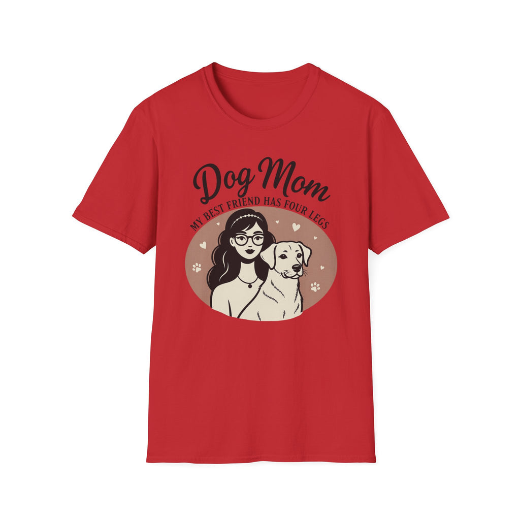 Dog Mom My Best Friend Has Four Legs T-Shirt