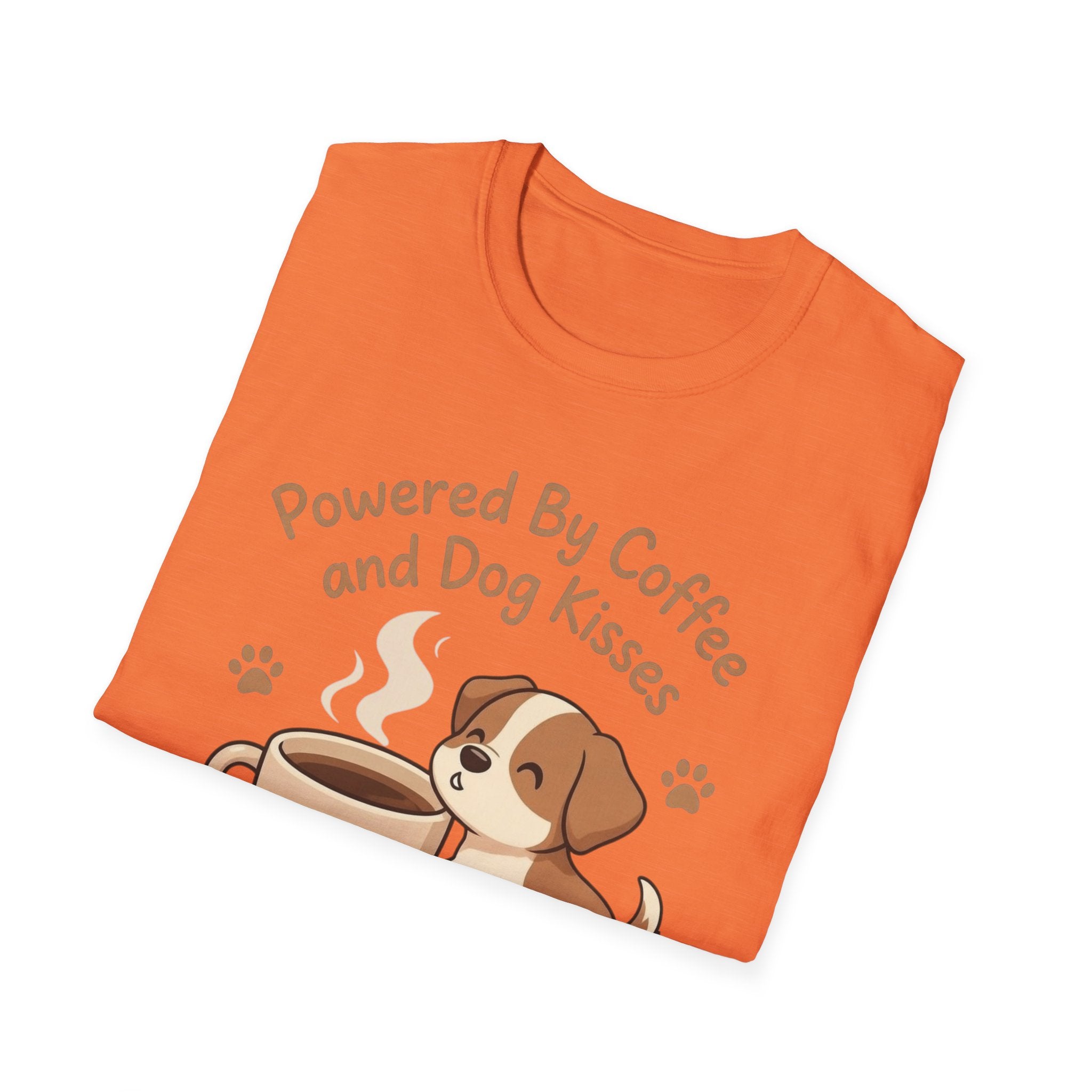 Powered By Coffee And Dog Kisses T-Shirt