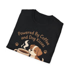 Powered By Coffee And Dog Kisses T-Shirt