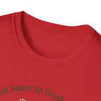 I Just Want To Drink Coffee And Pet My Dog T-Shirt