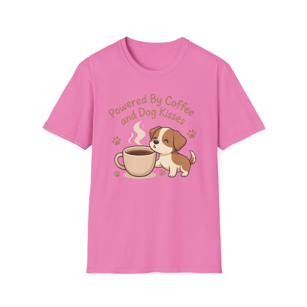 Powered By Coffee And Dog Kisses T-Shirt