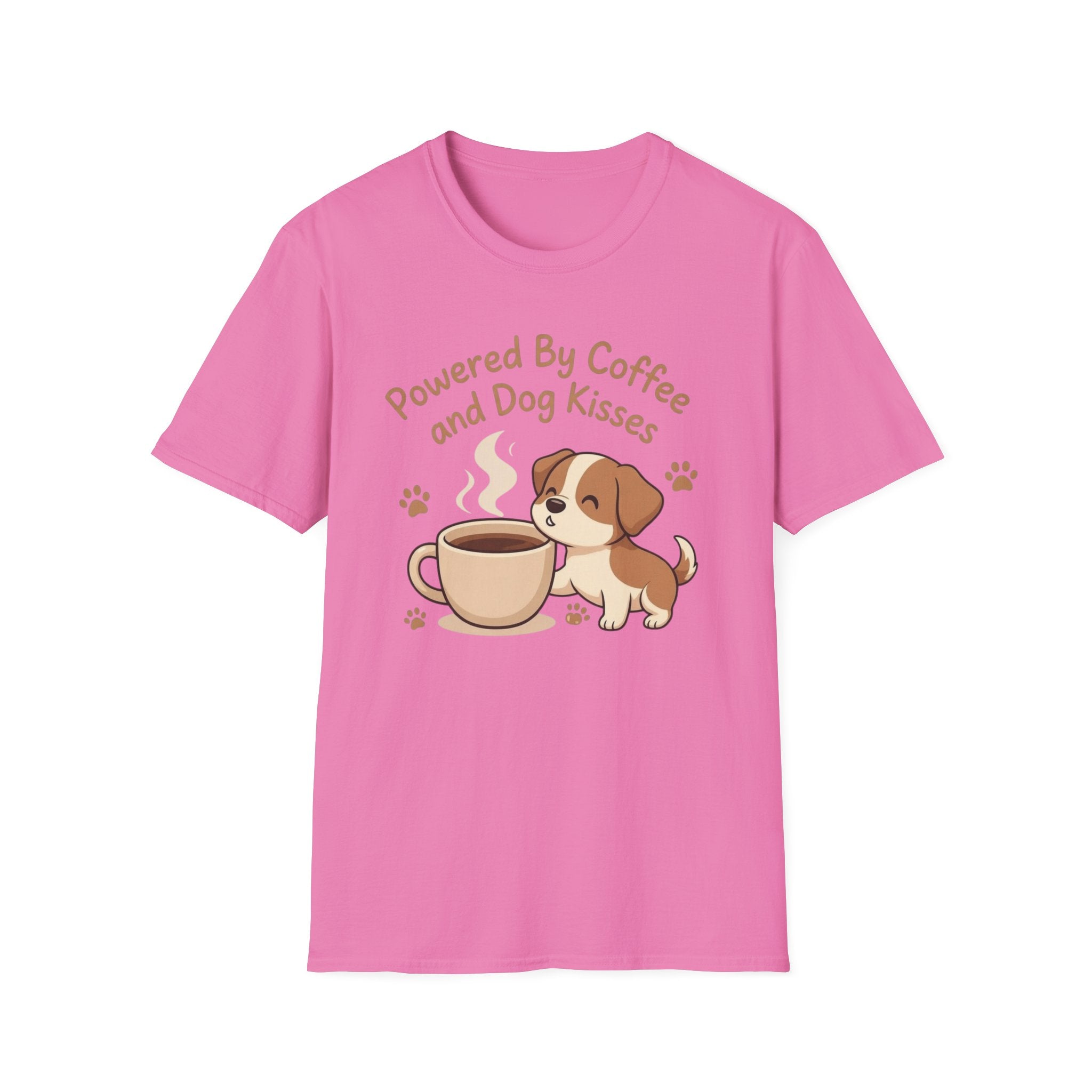 Powered By Coffee And Dog Kisses T-Shirt