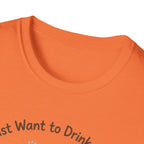 I Just Want To Drink Coffee And Pet My Dog T-Shirt