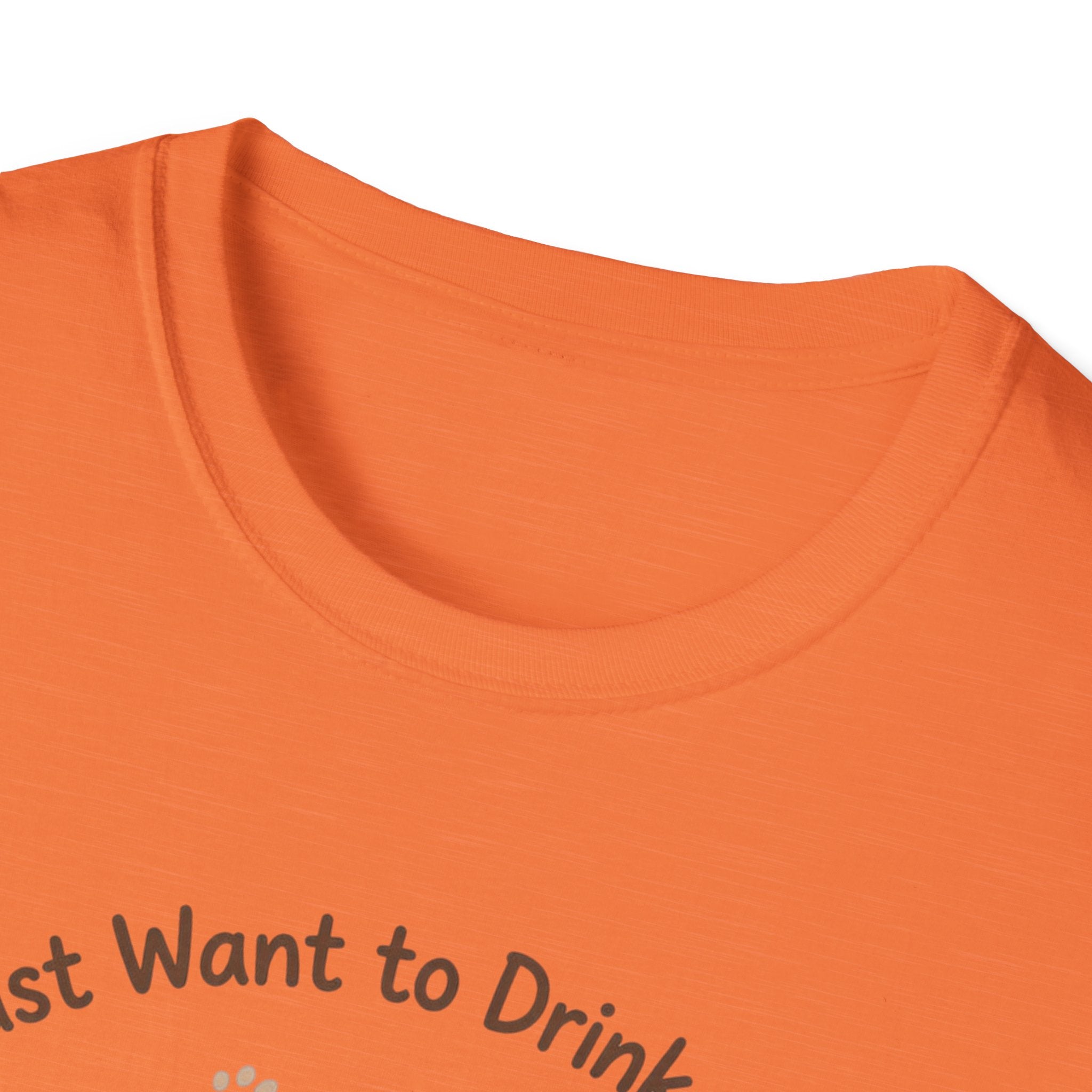 I Just Want To Drink Coffee And Pet My Dog T-Shirt