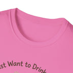I Just Want To Drink Coffee And Pet My Dog T-Shirt