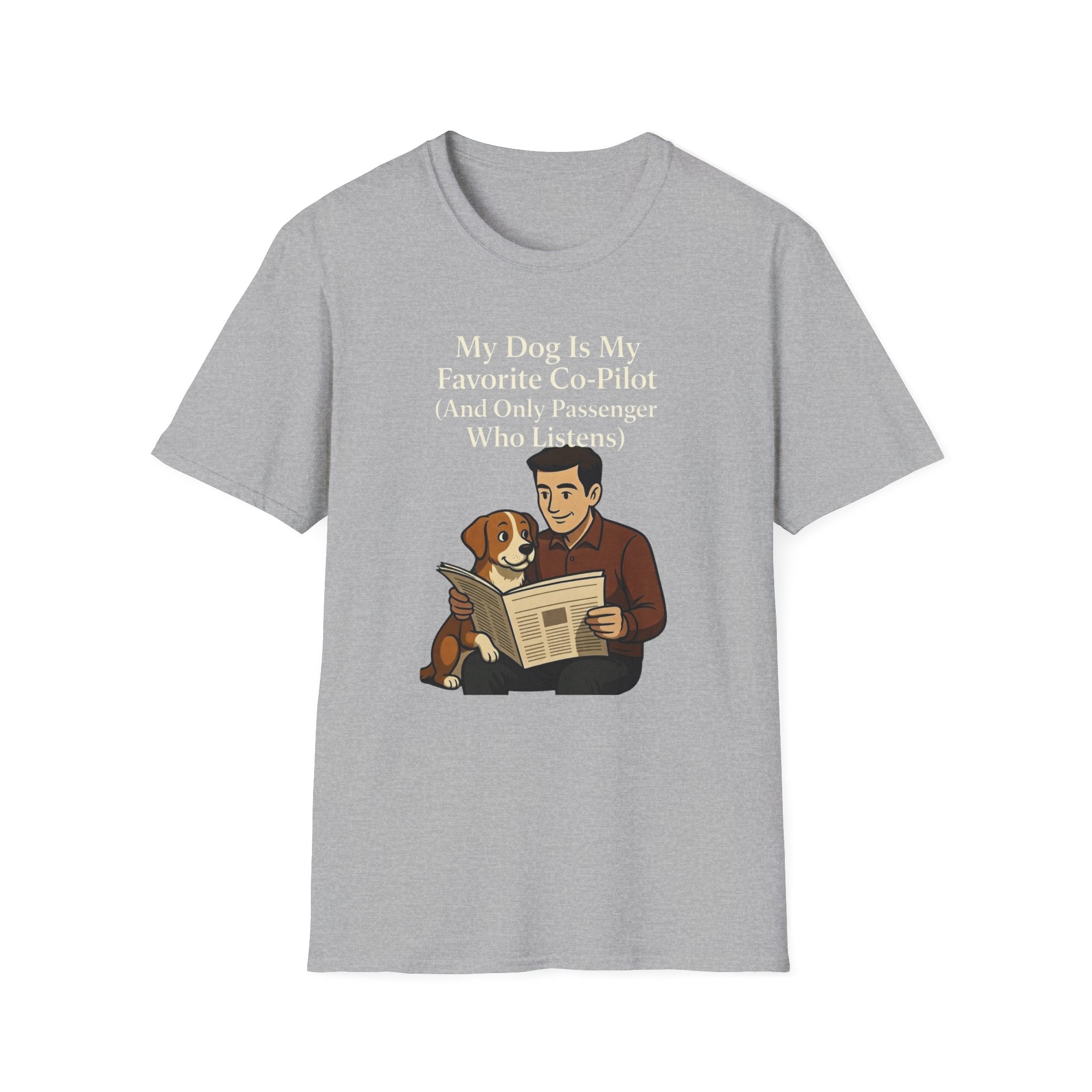 My Dog Is My Favorite Co-Pilot (And Only Passenger Who Listens) T-Shirt