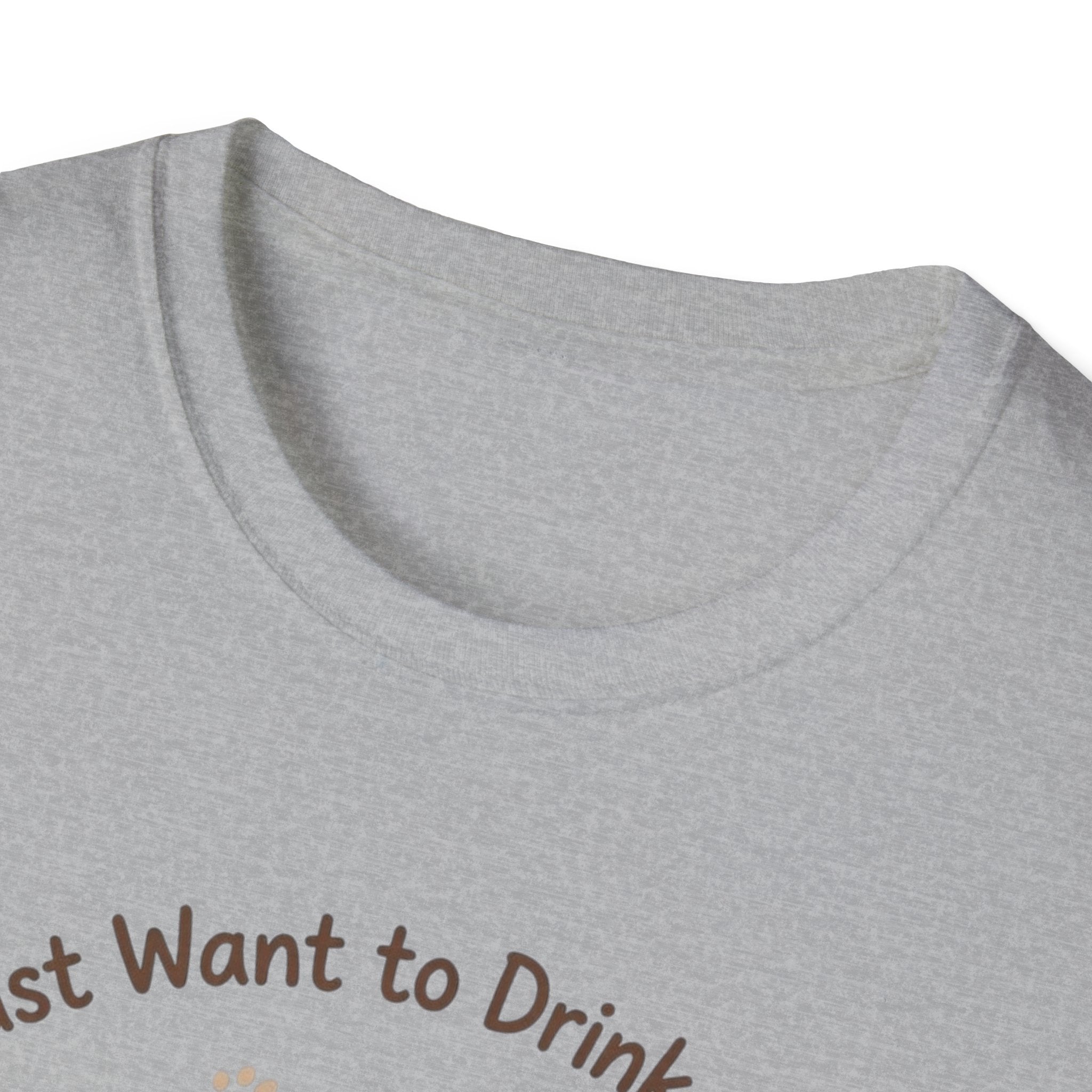 I Just Want To Drink Coffee And Pet My Dog T-Shirt