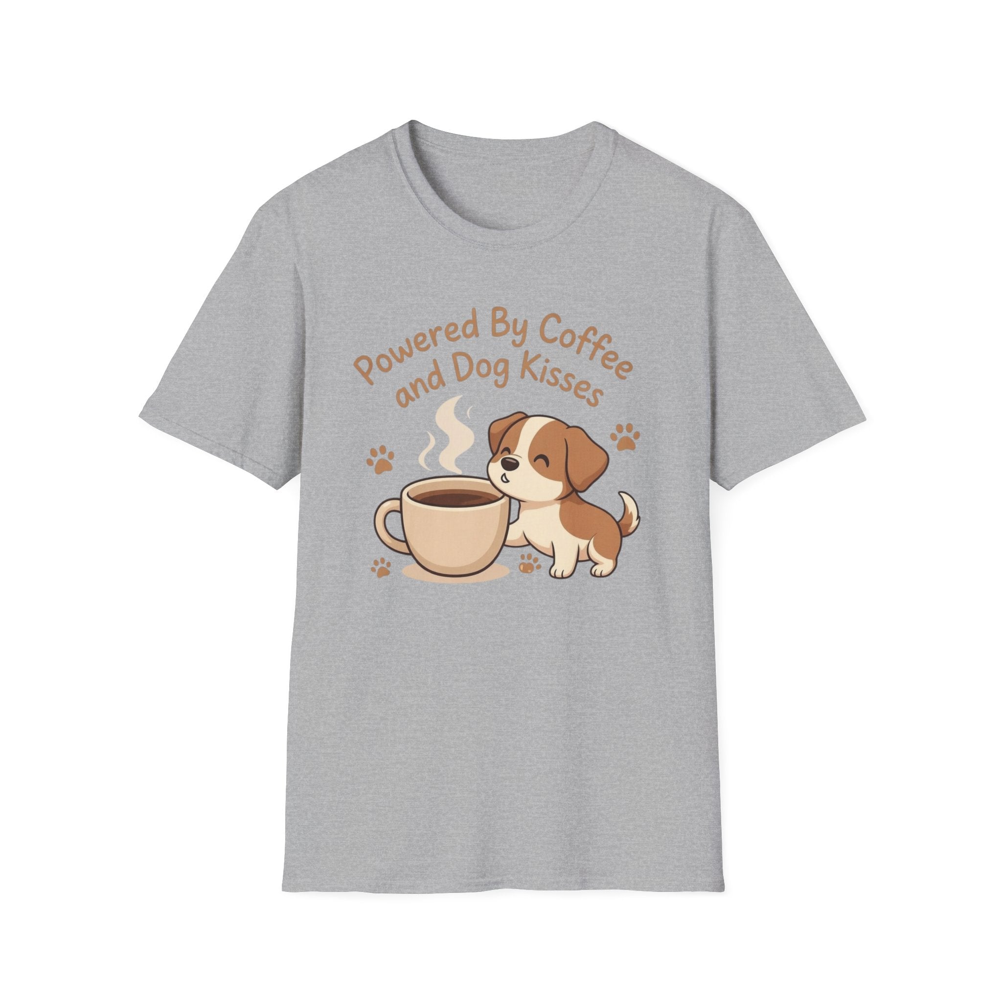 Powered By Coffee And Dog Kisses T-Shirt