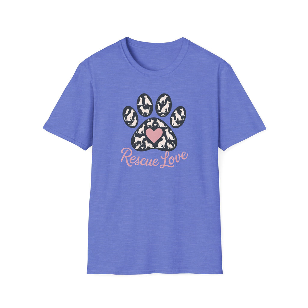 Rescue Love Paw Print T-Shirt