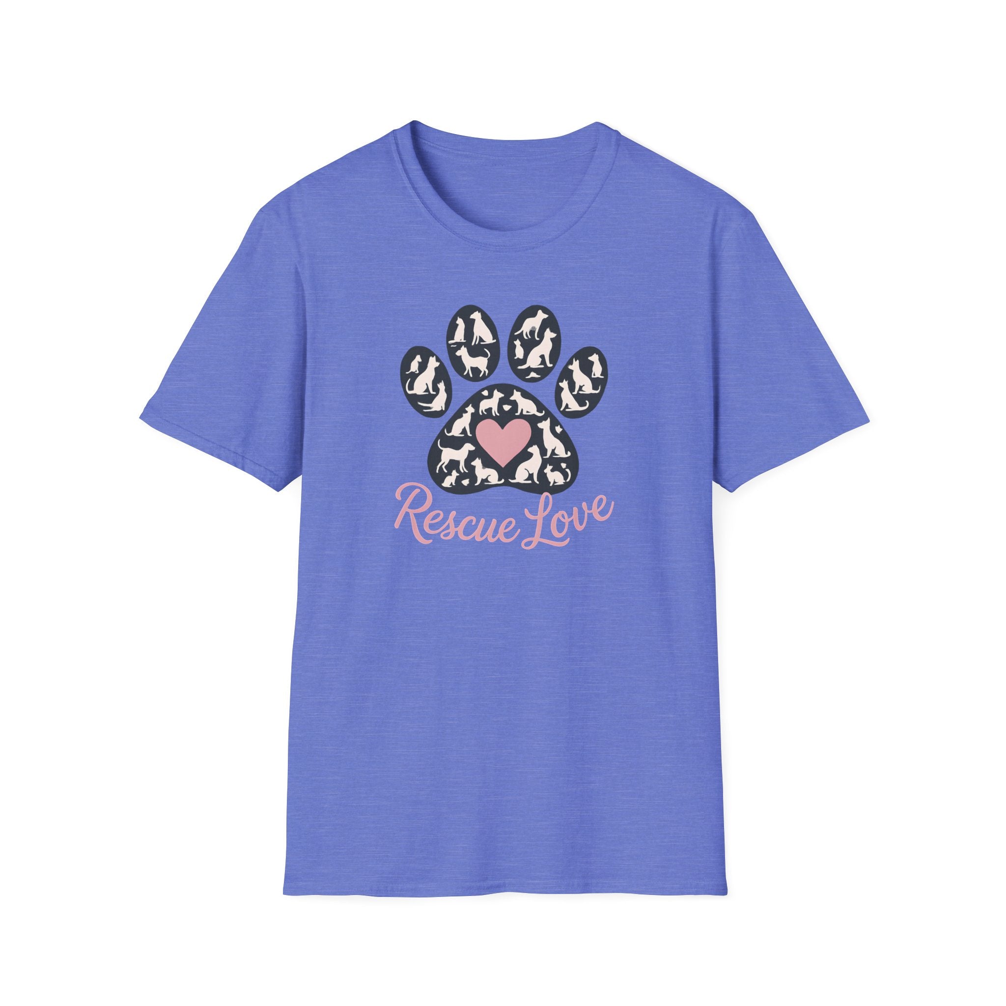 Rescue Love Paw Print T-Shirt