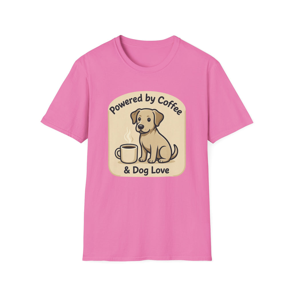 Powered By Coffee & Dog Love T-Shirt