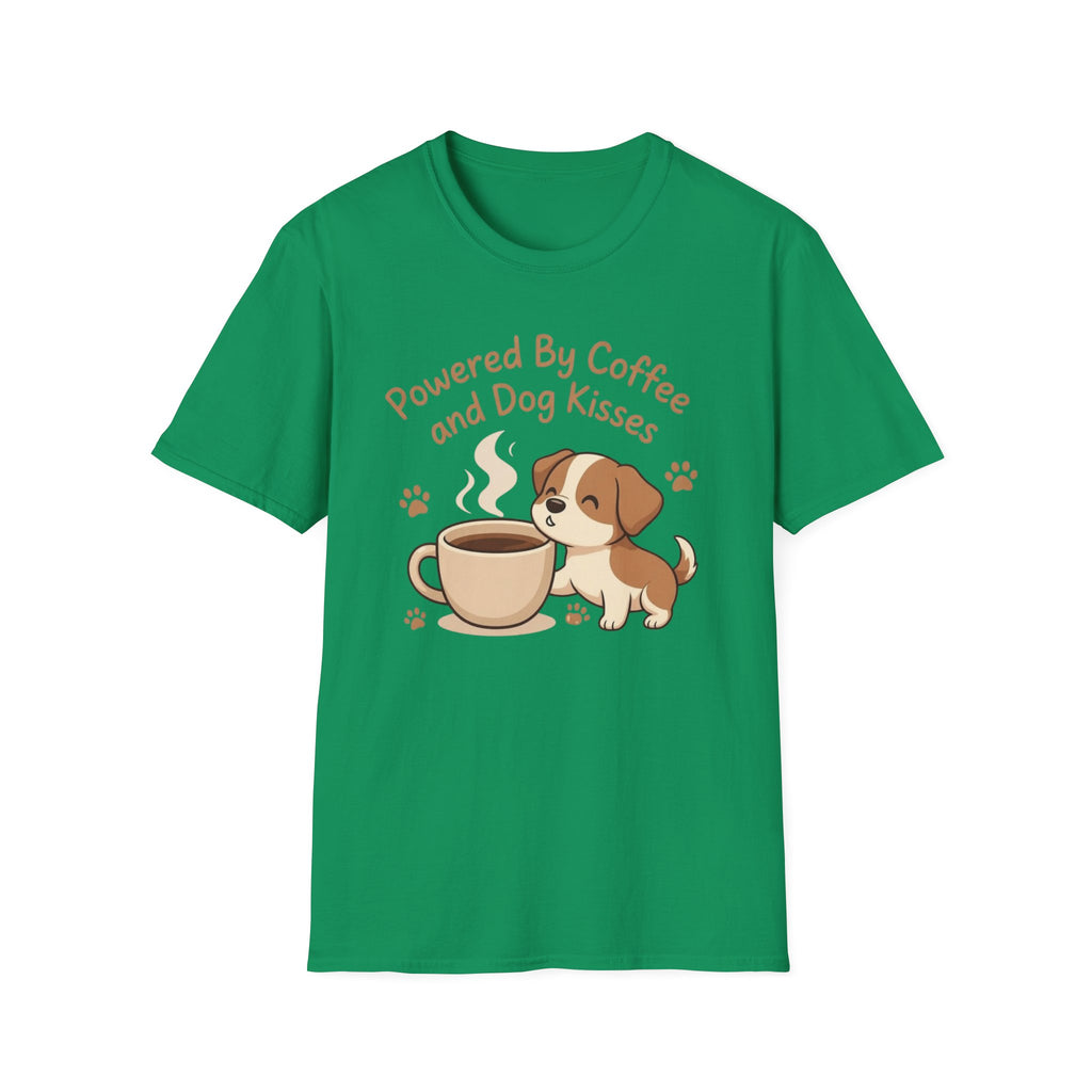 Powered By Coffee And Dog Kisses T-Shirt