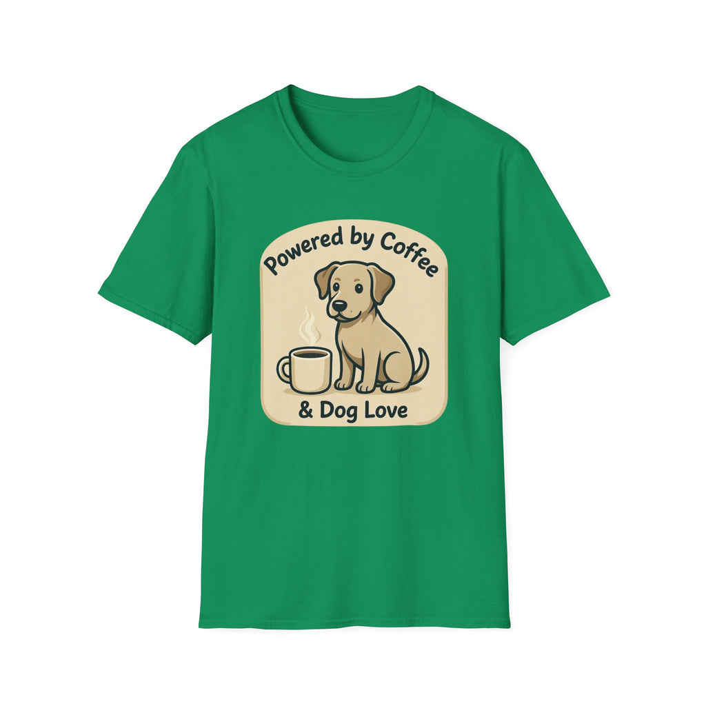 Powered By Coffee & Dog Love T-Shirt