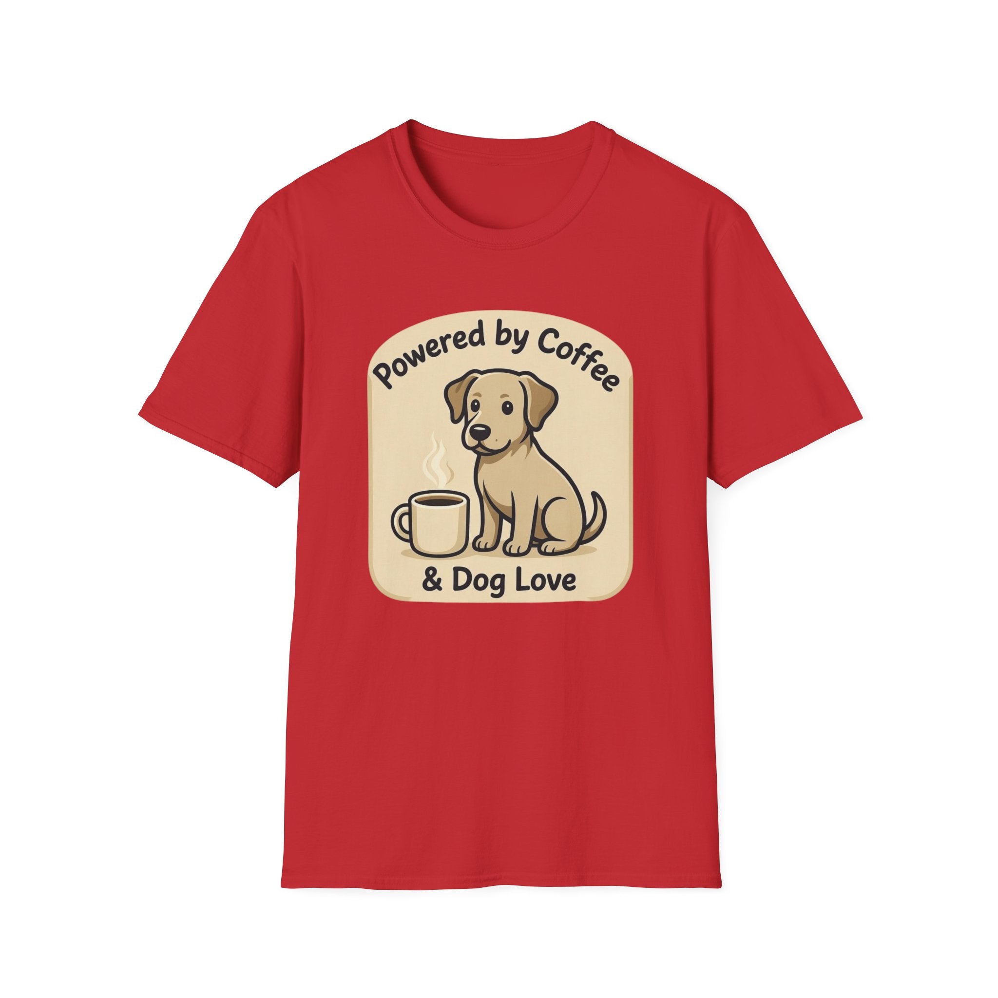 Powered By Coffee & Dog Love T-Shirt