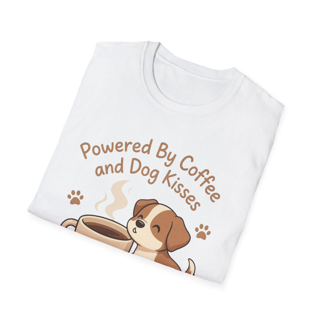 Powered By Coffee And Dog Kisses T-Shirt