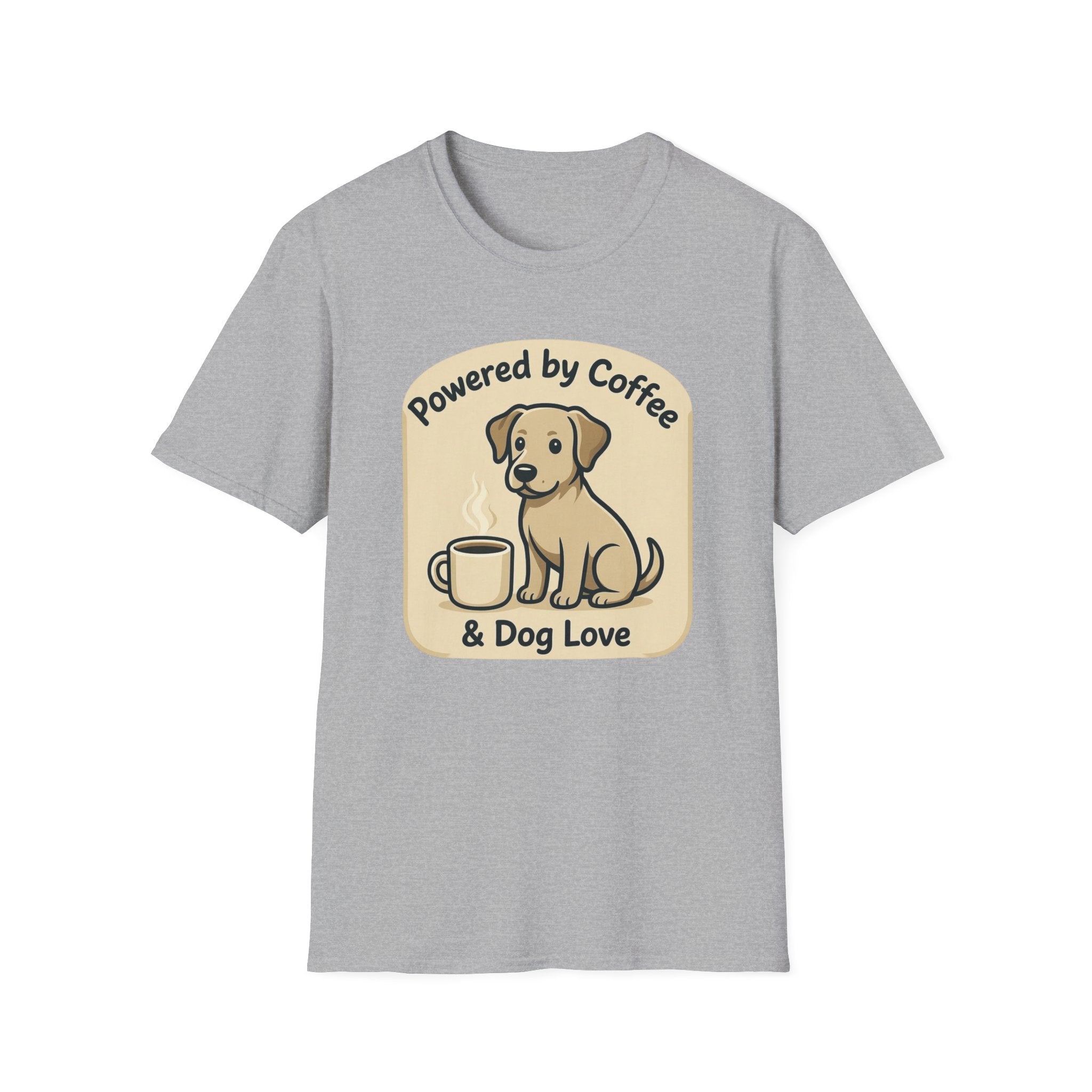 Powered By Coffee & Dog Love T-Shirt