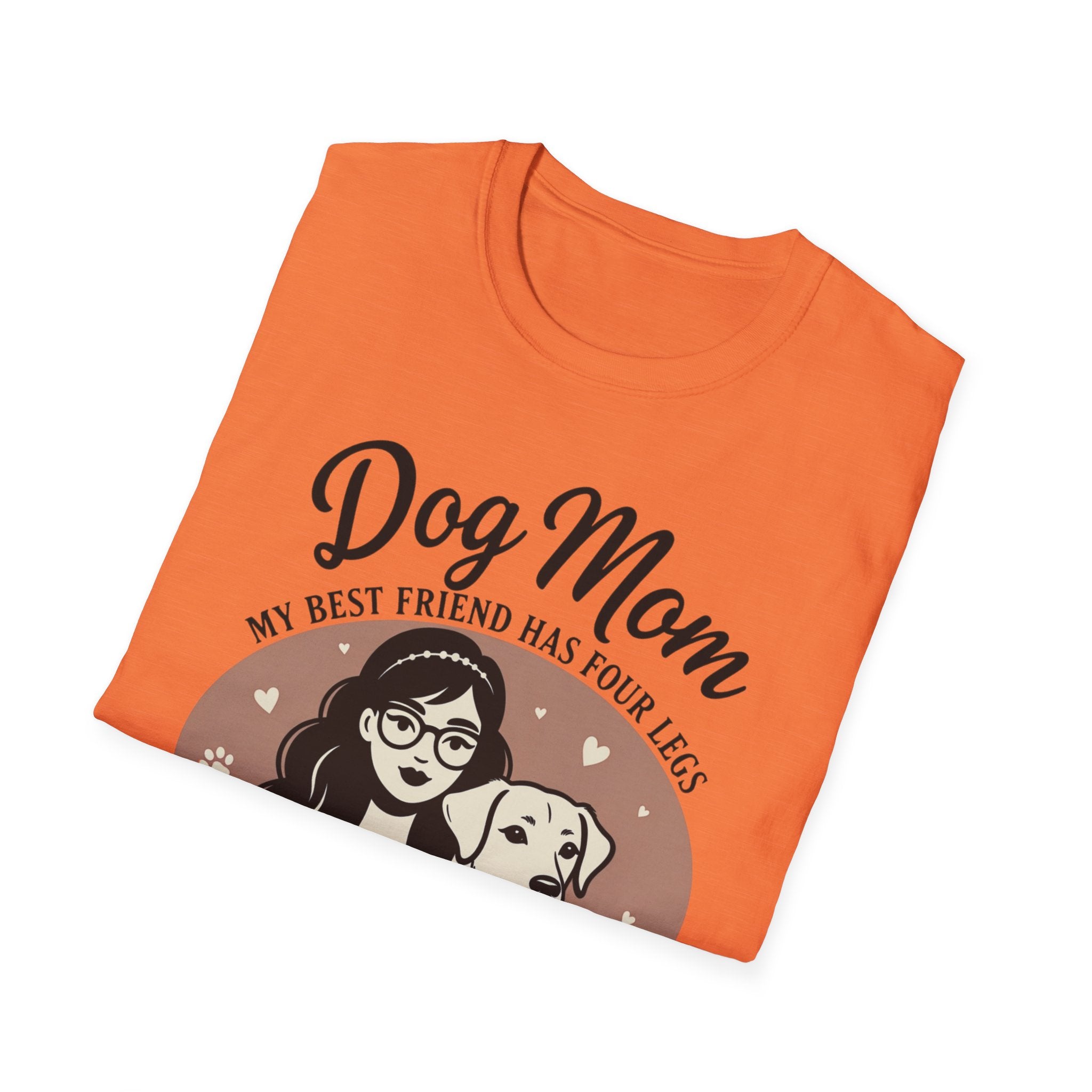 Dog Mom My Best Friend Has Four Legs T-Shirt