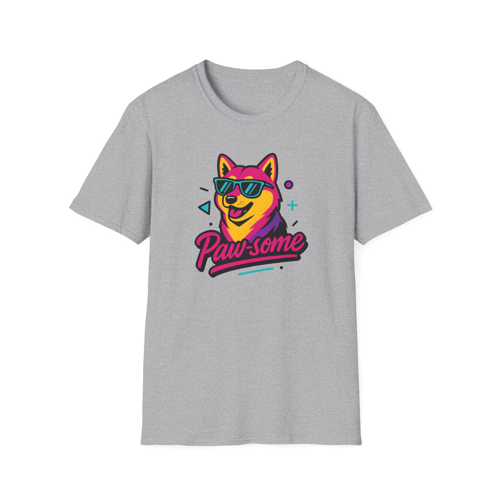 Paw-some Neon Dog T-Shirt