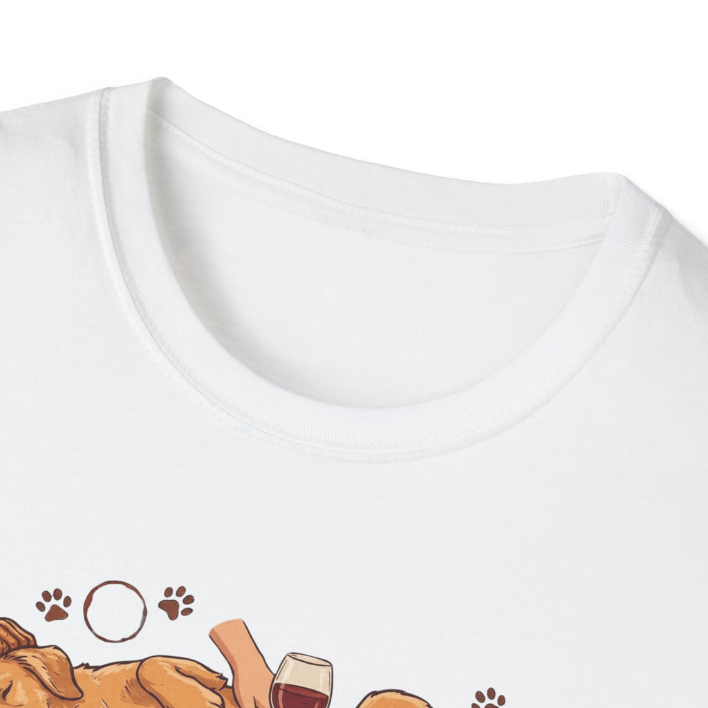 I just Want to Drink Wine And Pet My Dog T-Shirt