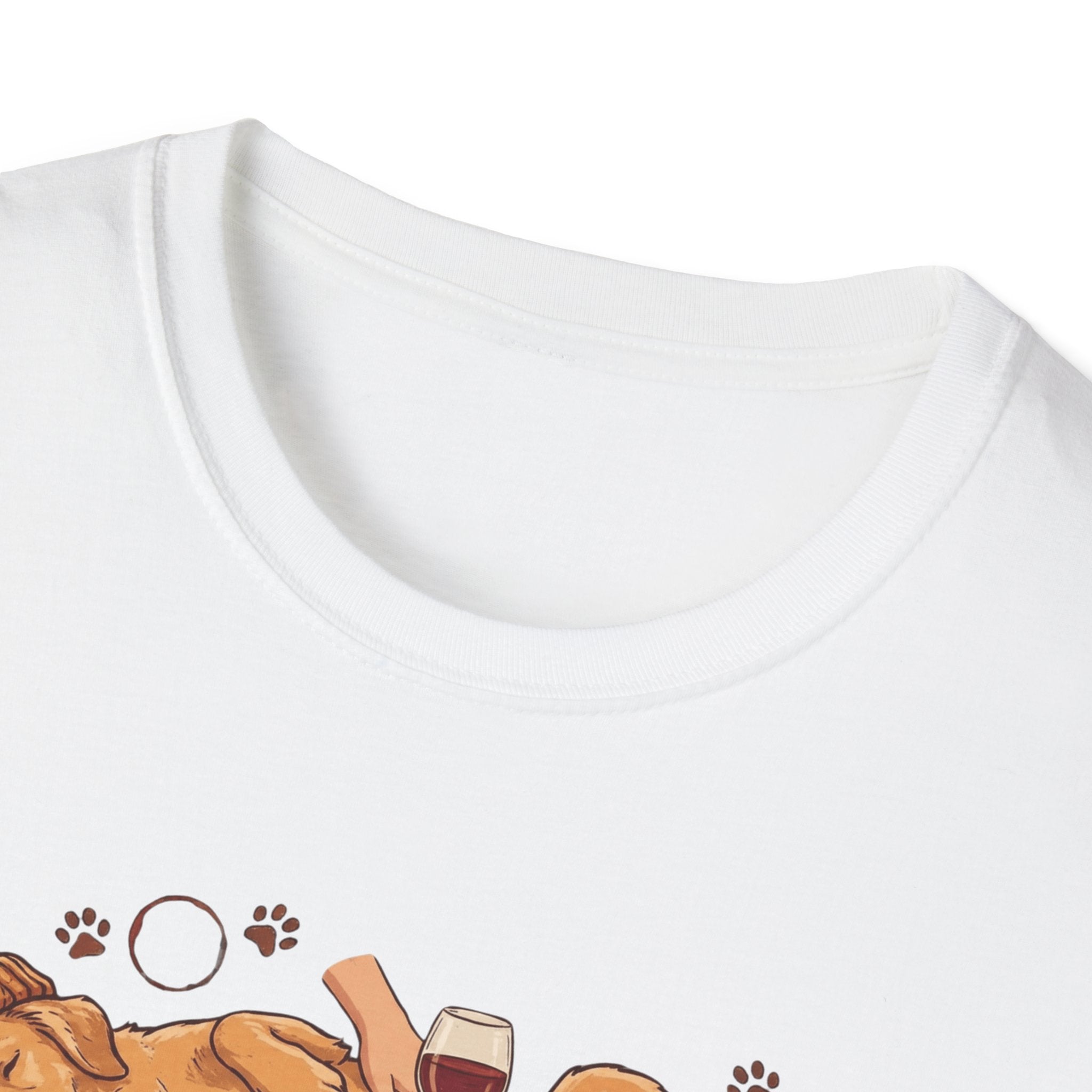 I just Want to Drink Wine And Pet My Dog T-Shirt