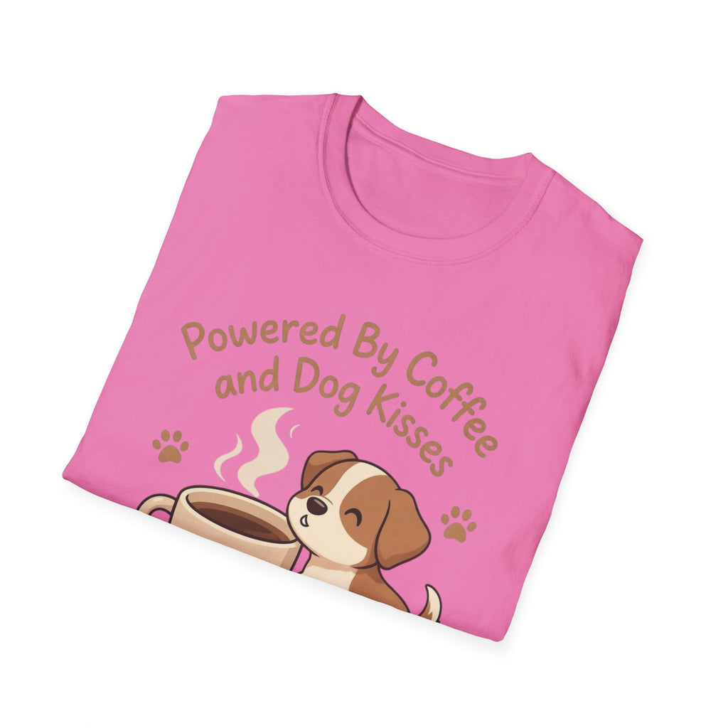 Powered By Coffee And Dog Kisses T-Shirt