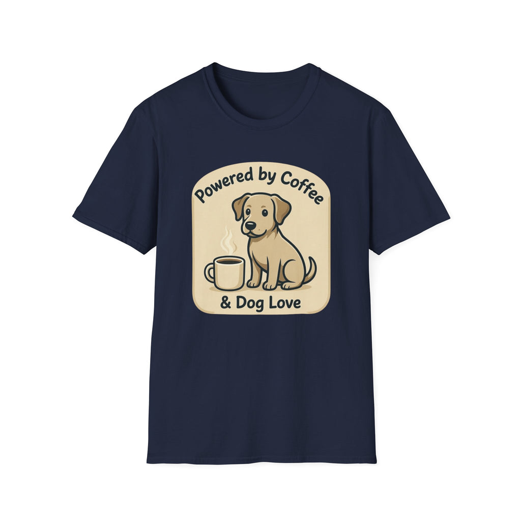 Powered By Coffee & Dog Love T-Shirt