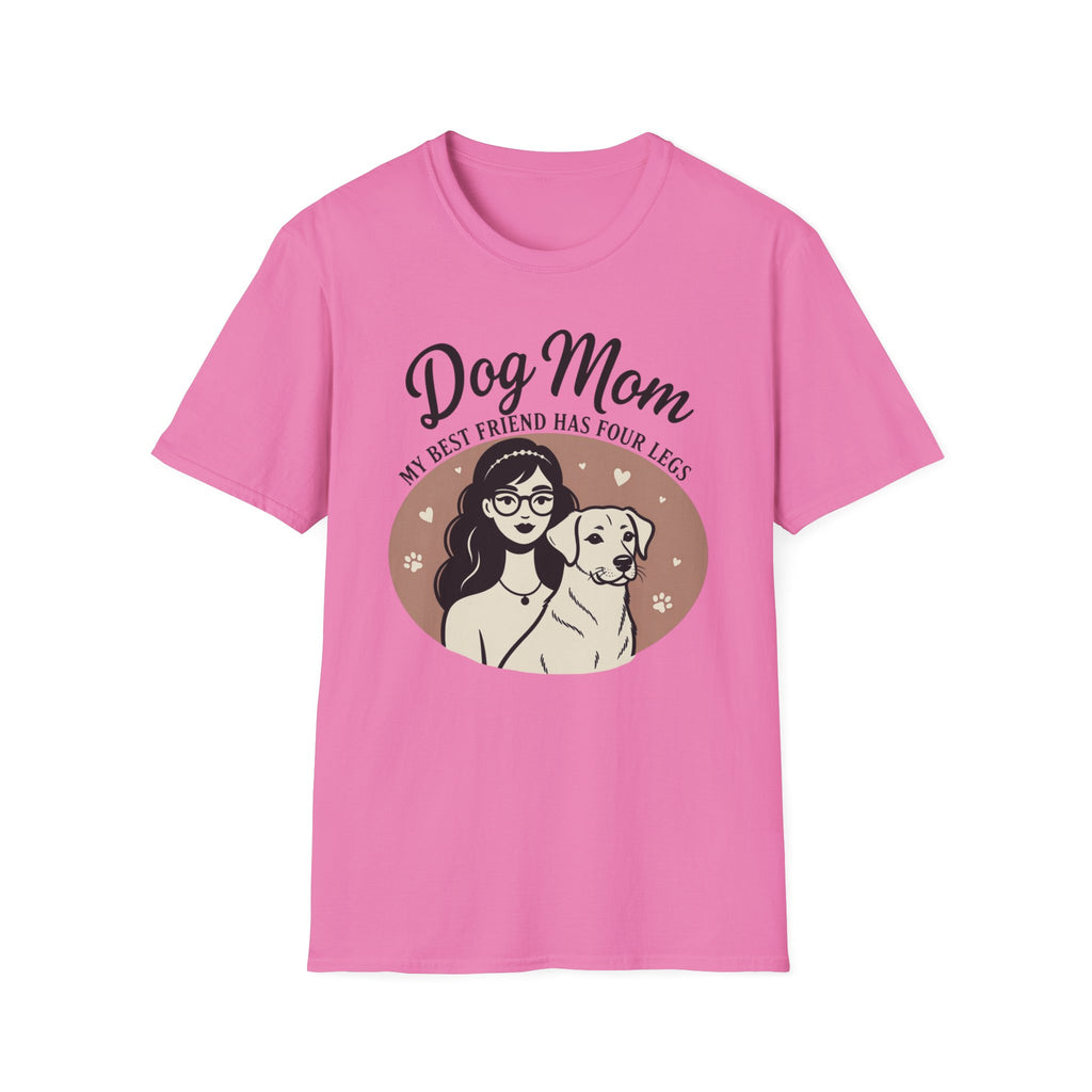 Dog Mom My Best Friend Has Four Legs T-Shirt