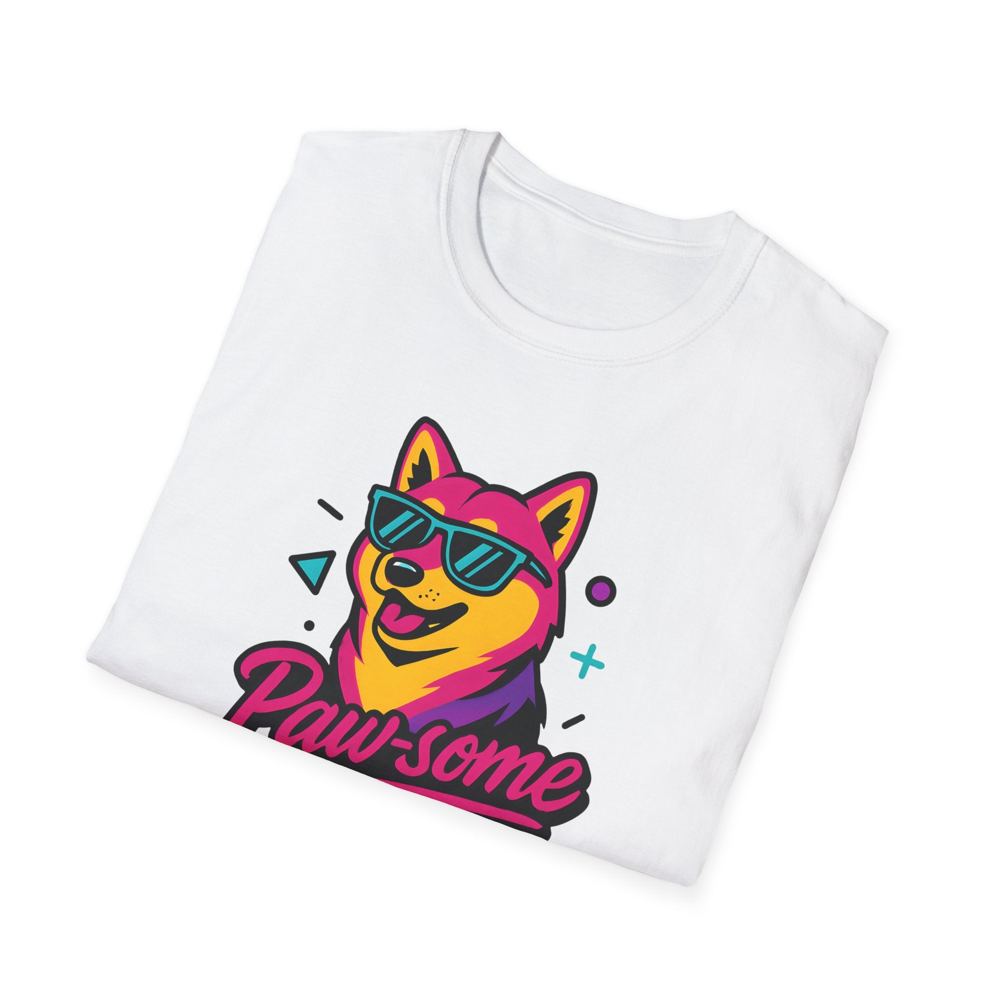 Paw-some Neon Dog T-Shirt