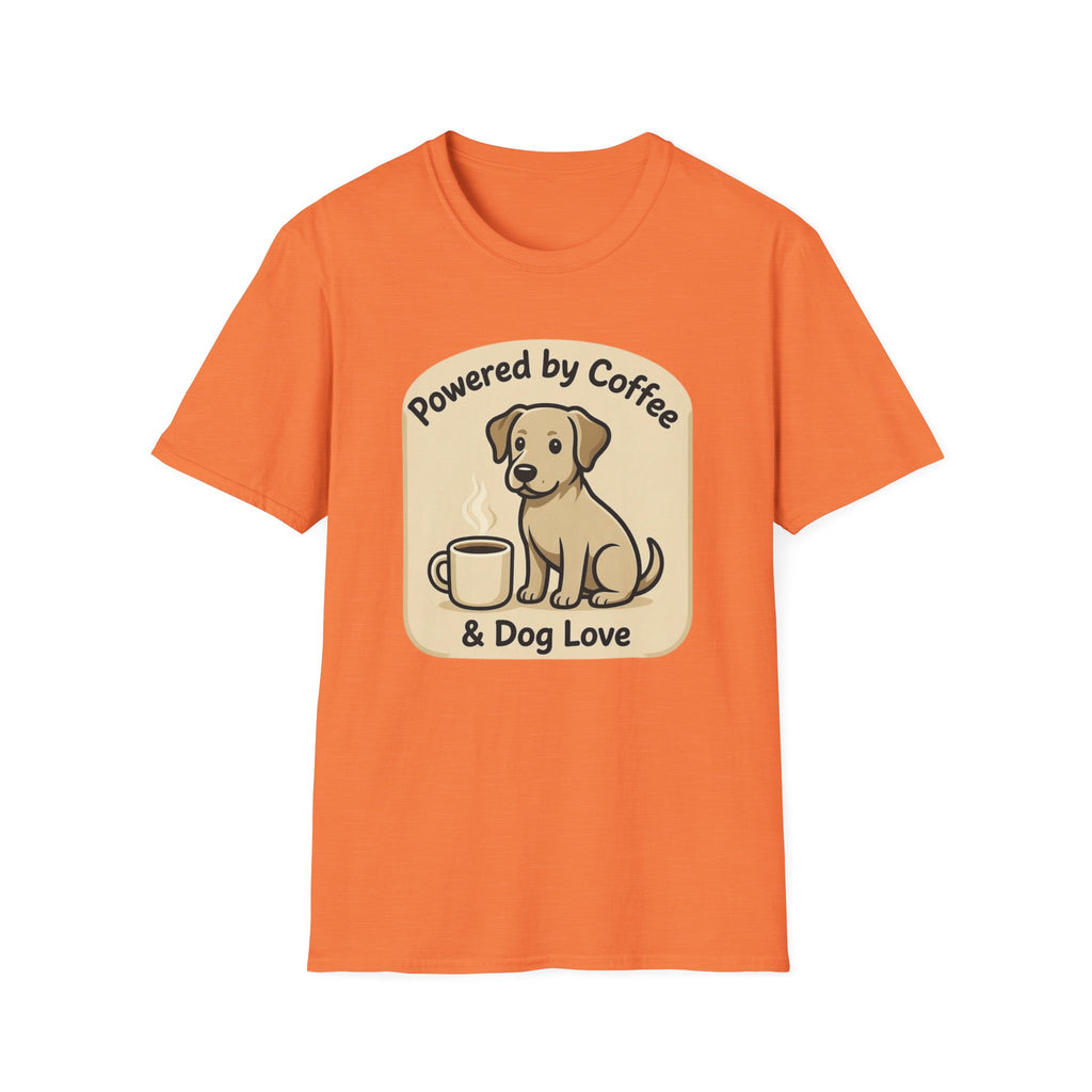 Powered By Coffee & Dog Love T-Shirt
