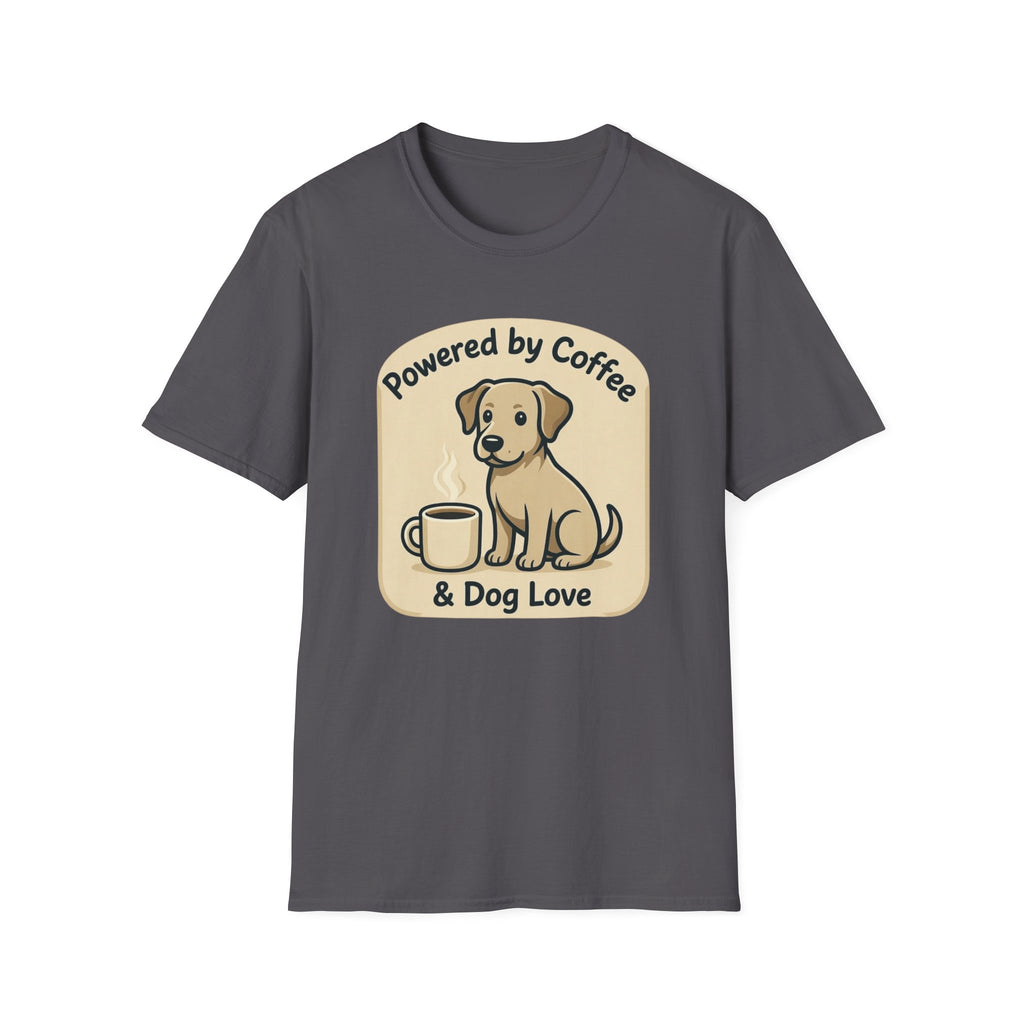 Powered By Coffee & Dog Love T-Shirt