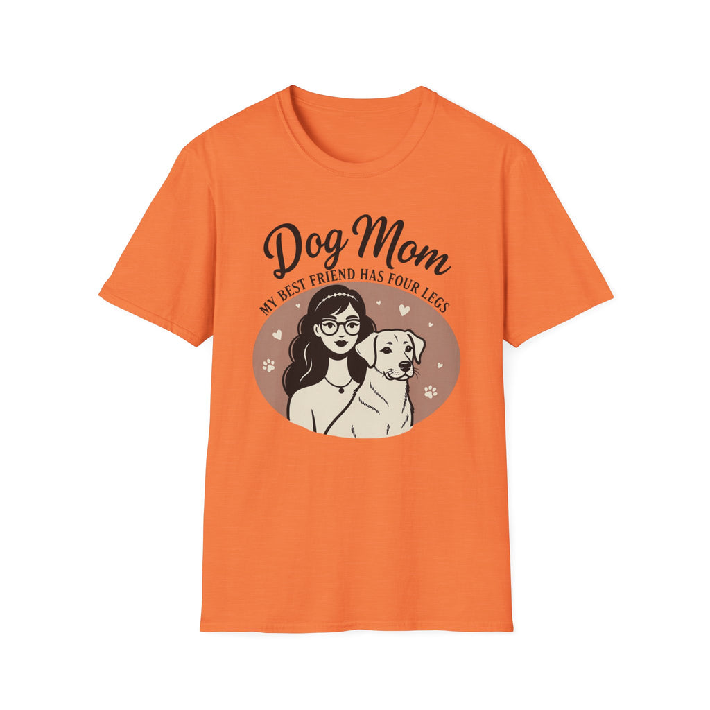 Dog Mom My Best Friend Has Four Legs T-Shirt