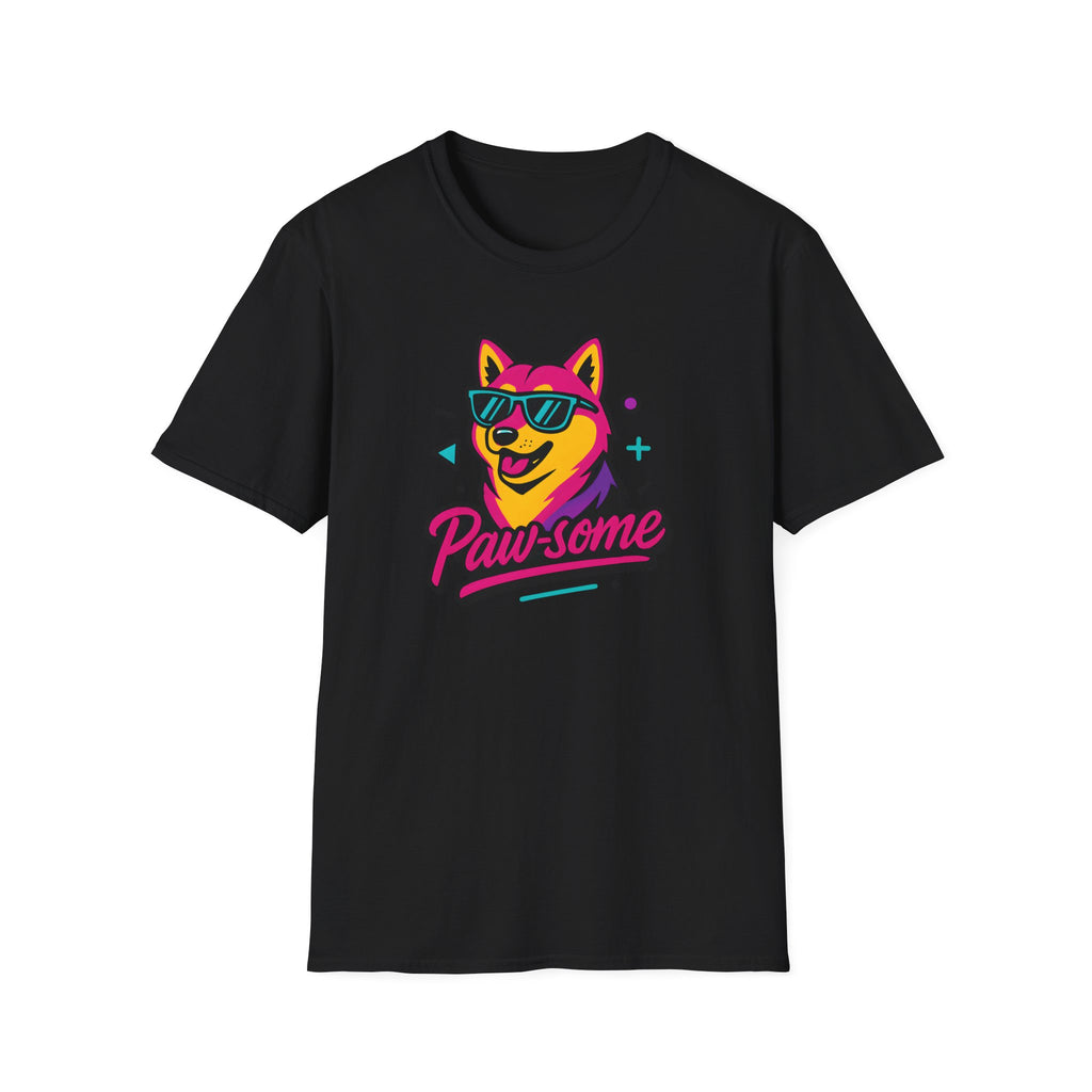 Paw-some Neon Dog T-Shirt