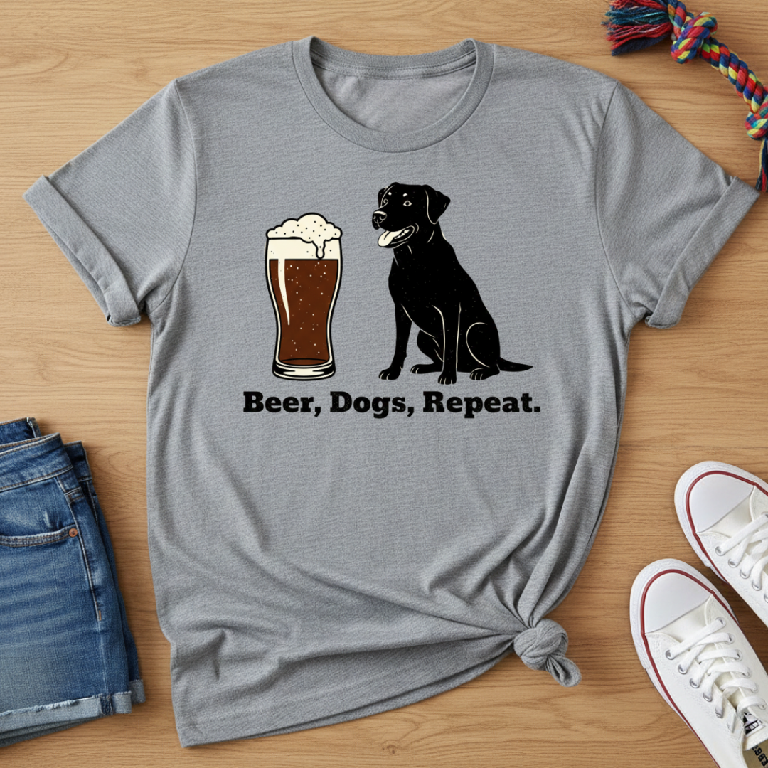 Beer, Dogs, Repeat T-Shirt